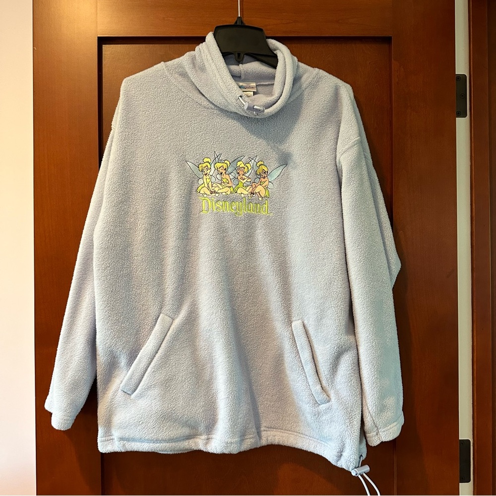 Disneyland Resort Tinkerbell Fleece Sweatshirt Pullover Turtleneck Tinker Bell